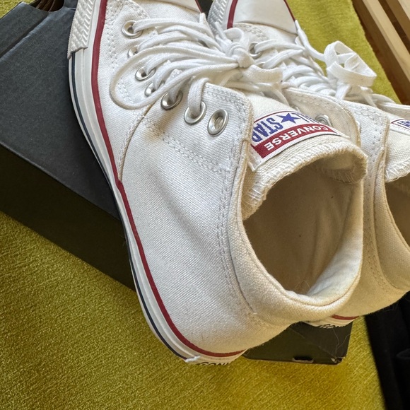 Converse White High-Top Sneakers - Picture 8 of 11